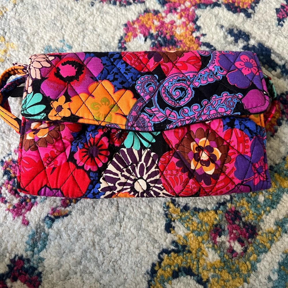 Vibrant Floral Quilted Women's Bag